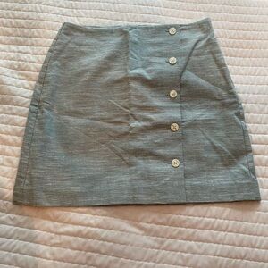 NWT LOFT mini skirt shimmering ice blue size 6